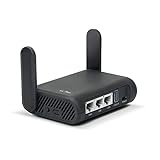 GL.iNet GL-A1300 (Slate Plus) Wireless VPN Travel Router– Easy to Setup, Connect to Hotel WiFi & Captive Portal, Phone Tethering, Range Extender, Assess Point, Pocket-Sized, Open Source, NAS