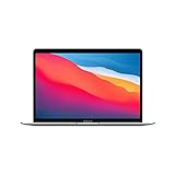 Apple 2020 MacBook Air Laptop M1 Chip, 13" Retina Display, 8 GB RAM, 256 GB SSD Speicher, Beleuchtete Tastatur, FaceTime HD Kamera, Touch ID, Silber