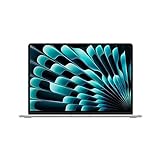 Apple 2023 MacBook Air Laptop mit M2 Chip: 15,3" Liquid Retina Display, 8GB RAM, 256 GB SSD Speicher, beleuchtete Tastatur, 1080p FaceTime HD Kamera. Funktioniert mit iPhone/iPad, Silber