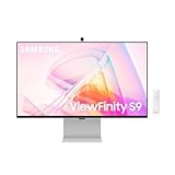 Samsung ViewFinity S90PC High Resolution Monitor with 4K Slim Fit Camera, 27 Inch, IPS Panel, 5120 x 2880 Pixels, 99% DCI-P3 Colour Space Coverage for Graphic Design, Refresh Rate 60Hz, 5ms, Pivot