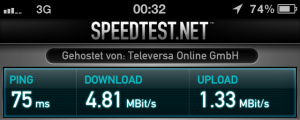 Speedtest.net: Congstar in Fürth speedtest