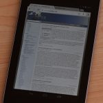 Ce blog avec Chrome sur le Nexus 7.