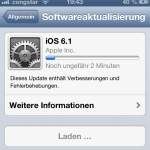 iOS 6.1: Actualización de 107 MB para el iPhone 5