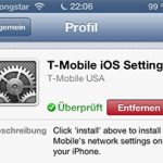 T-Mobile USA carrier profile on iPhone 5