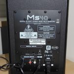 The connectors on the back of the right box of the MS40