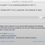 evais0n7 bereit zum Jailbreak, danach laufen alle Schritte automatisch