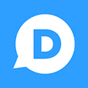 El logo de Disqus