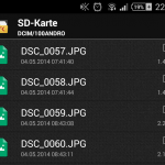 Photos sur la carte SD avec Android 4.4.2