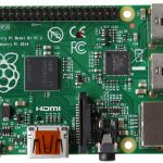 Raspberry Pi B+ with four USB ports