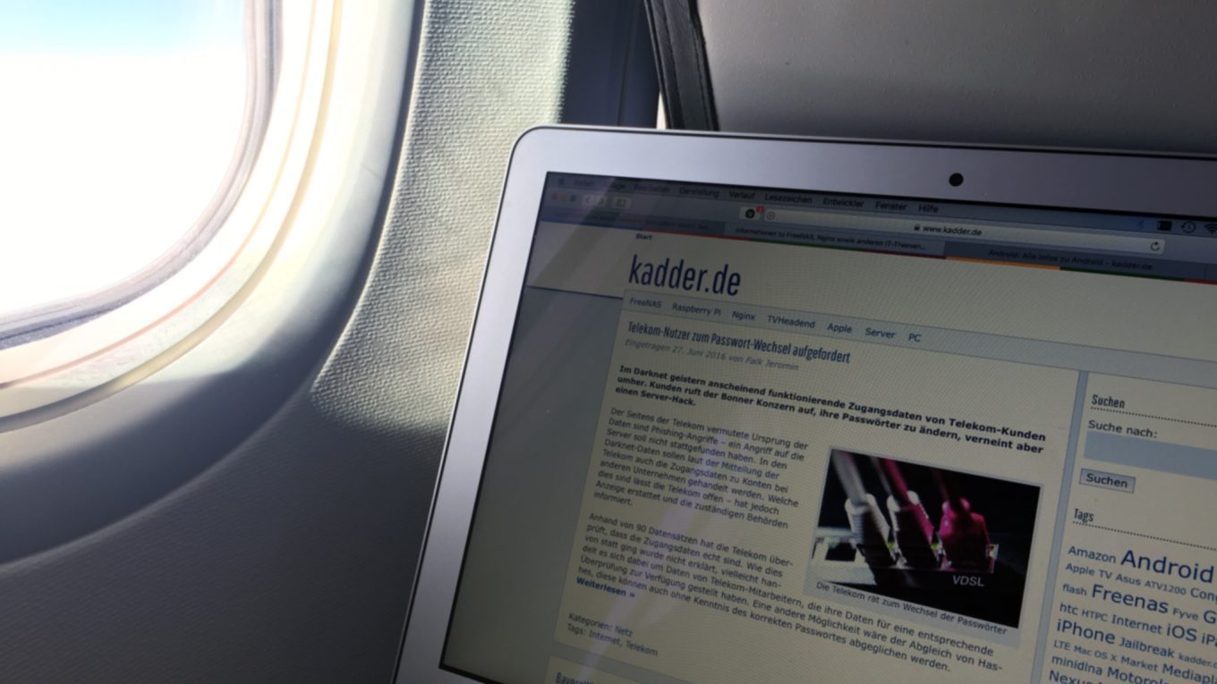 WLAN über den Wolken - mit Norwegian WLAN auf einem Norwegian-Flug
