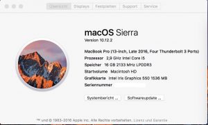 macOS "Sierra" 10.12.2