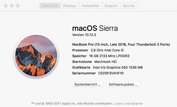 mac os sierra 10 12 3 pequeño