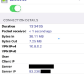 OpenVPN connection iPhone7