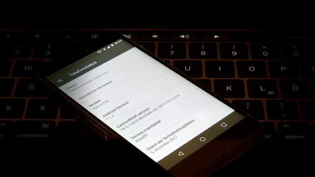 Sony Z3 Compact avec Android 7.1.2 - uniquement possible via des ROMs personnalisées