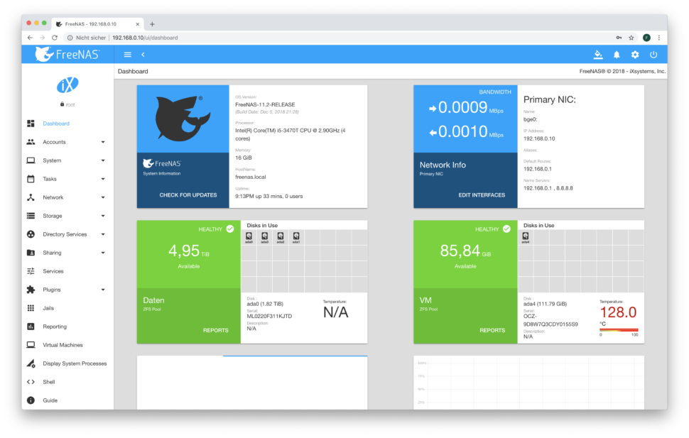 FreeNAS 11.2: neues Webinterface & neue Funktionen Bildschirmfoto 2018 12 06 um 21.14.52
