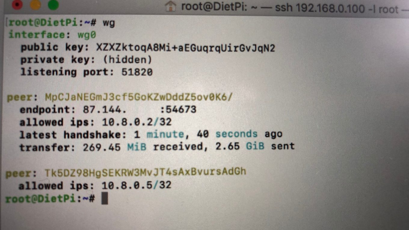 Wireguard: Peer-IP-Check wireguard neu