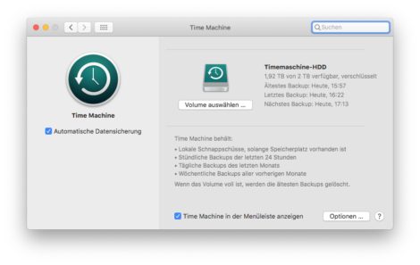 Time Maschine: Backup verschlüsseln ohne Geschwindigkeitsverlust