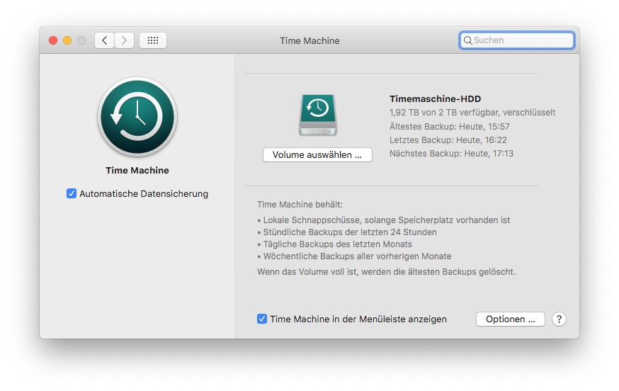 Time Maschine: Backup verschlüsseln ohne Geschwindigkeitsverlust Time-Maschine verschlüsselt ohne Geschwindigkeitsverlust