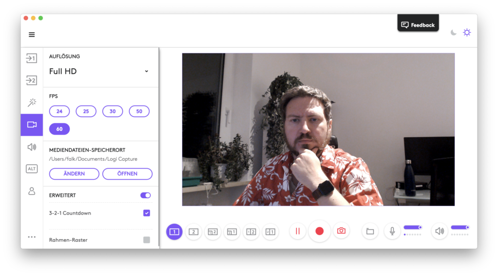 Streamcam: Webcam für Homeoffice und Streaming? Bildschirmfoto 2020 04 07 um 21.36.07