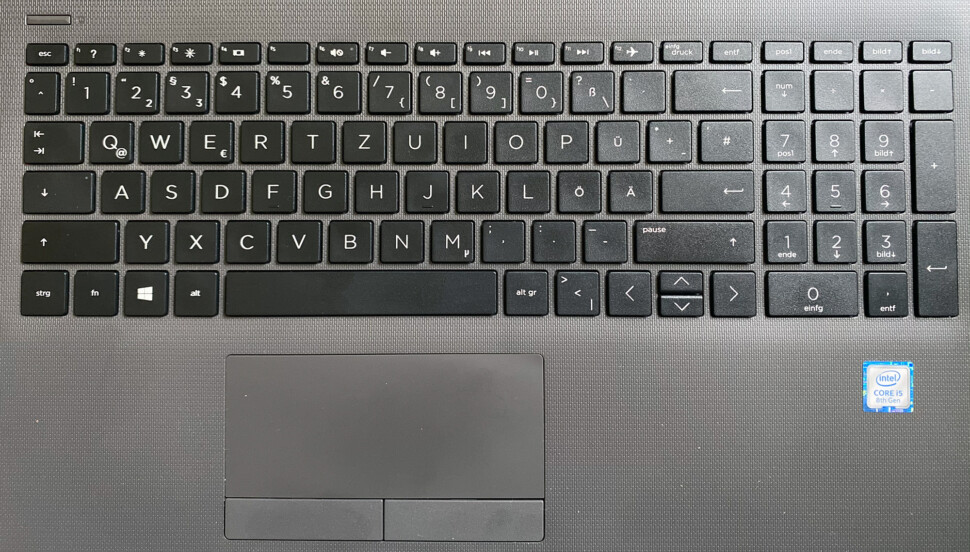 HP 250 G7: Einsteiger-Notebook mit DVD-Laufwerk hp 250 g7 keyboard