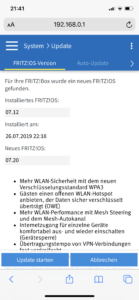 Fritz!OS 7.20 für Fritzbox 7590