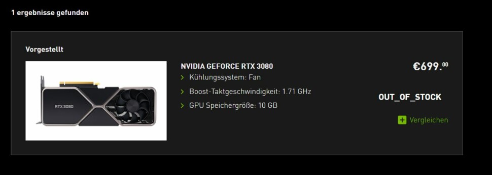 Nvidia Geforce RTX 3080