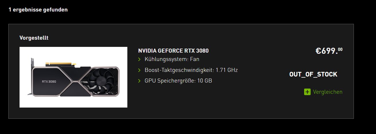 RTX 3080, Big Navi, Ryzen 5000, PlayStation 5, Xbox Series X: vorbestelltes Chaos? Nvidia Geforce RTX 3080