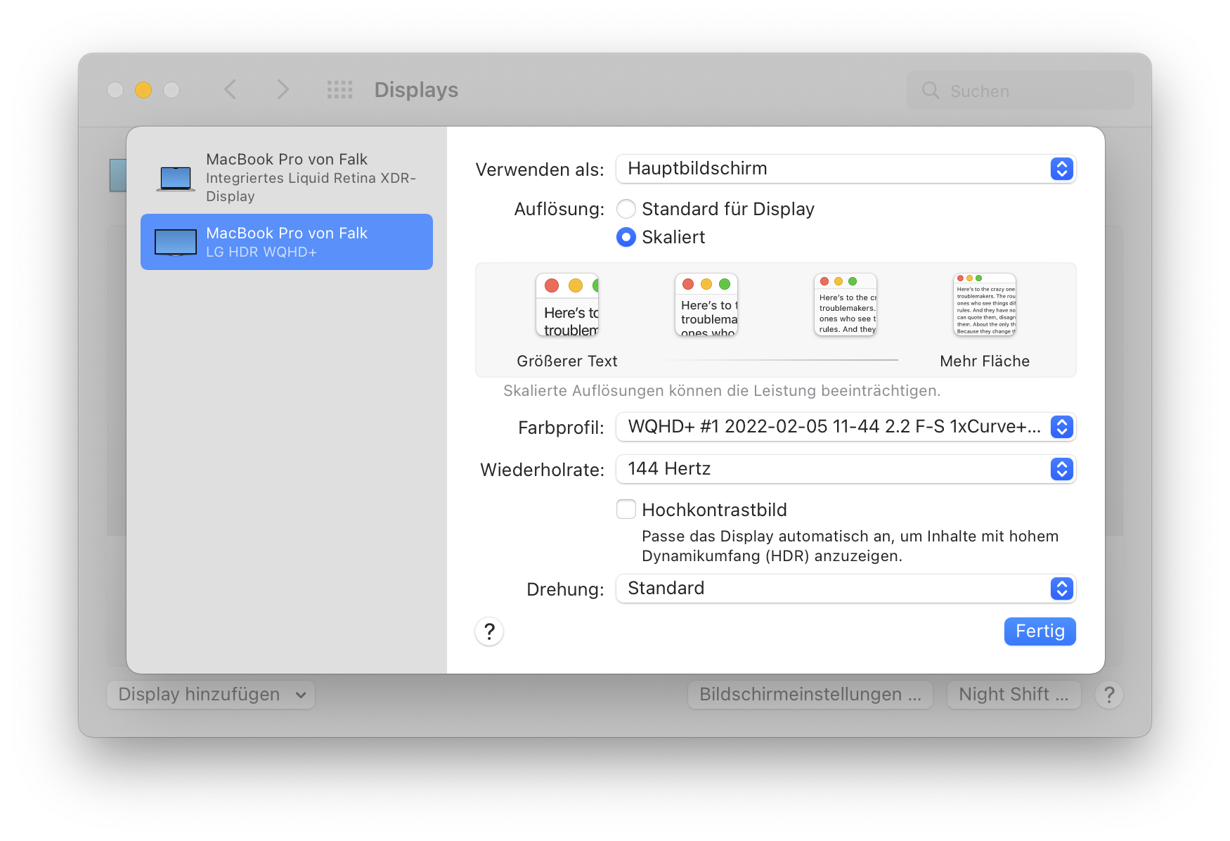 DisplayCAL with Apple M1 and external monitor Screenshot 2022 02 12 at 13.45.55