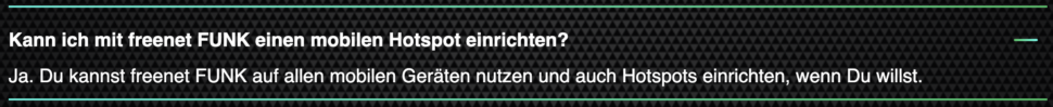 Conditions générales de Freenet Funk Hotspot