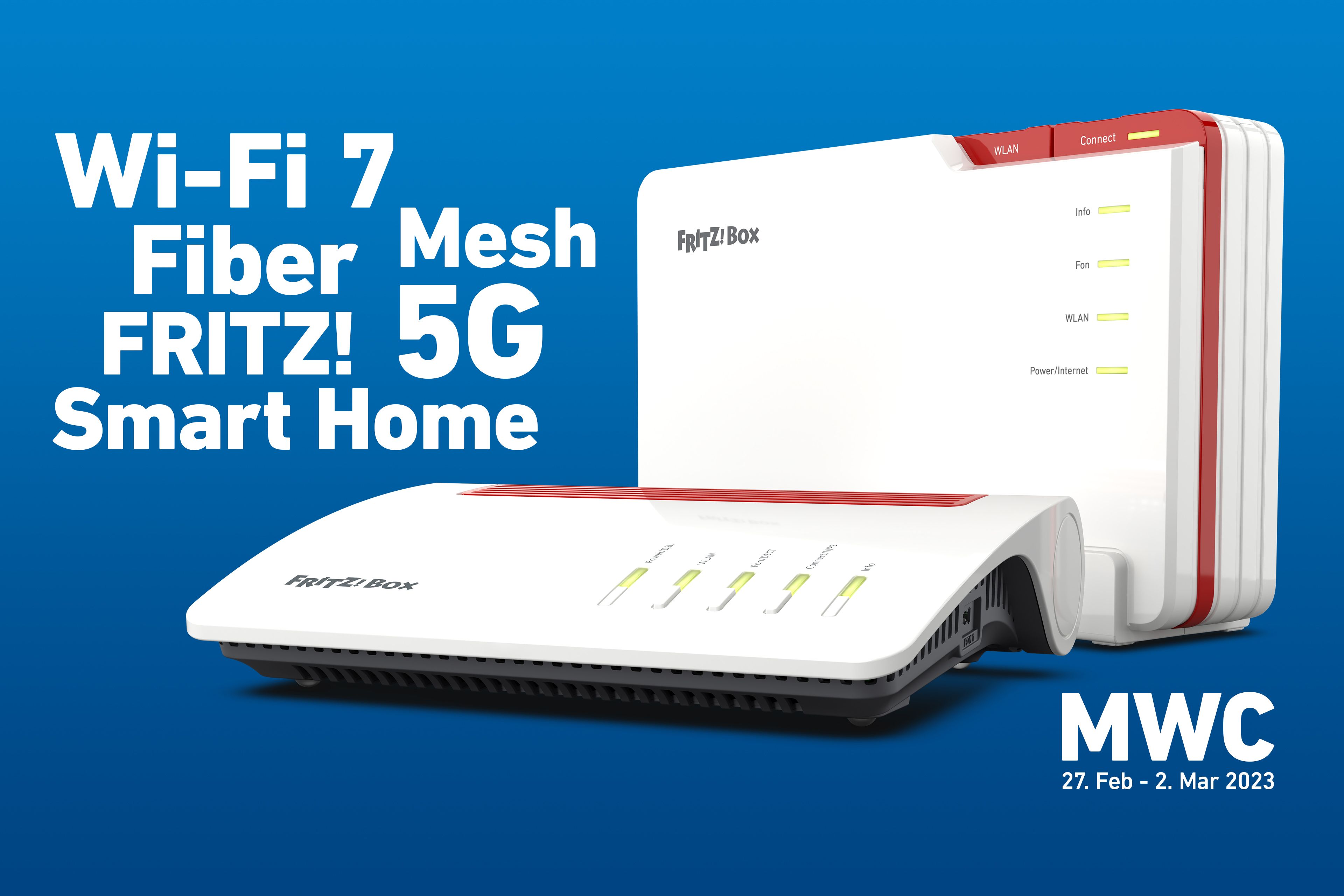 AVM präsentiert neue Fritz!Box mit Wi-Fi 7, Zigbee und Matter AVM Mobile World Congress 2023