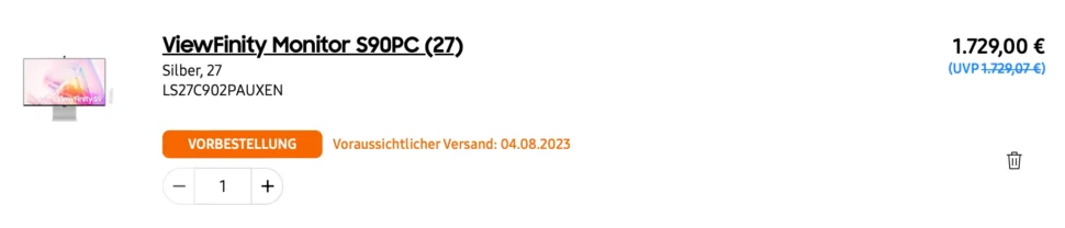 Wo bleibt der Samsung ViewFinity S9 (S90PC) mit 5K? Update: Preise sinken samsung offer viewfinity s9